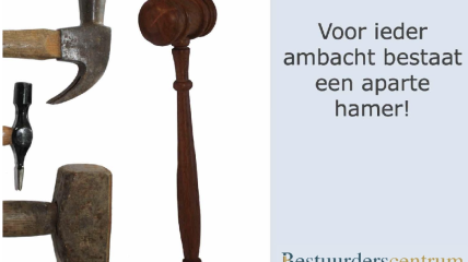 Voor iedere ambacht bestaat een aparte hamer!