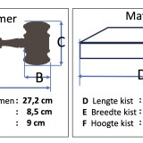 Witte Voorzittershamer met inscriptie: Het Zuivere Symbool van Verbinding en Ceremonie